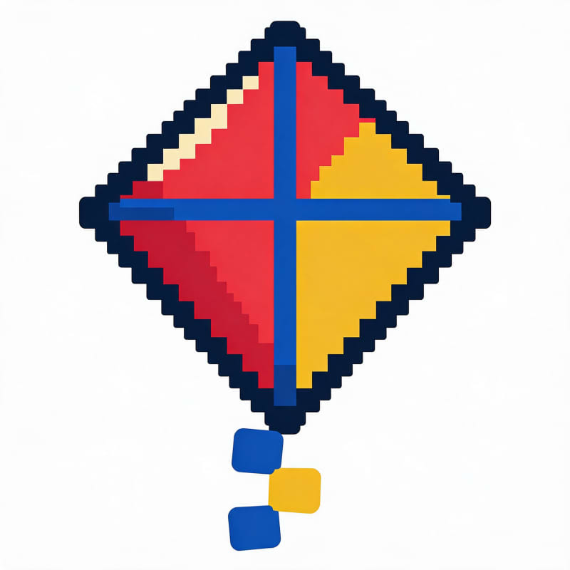 Kite Pixel Picture