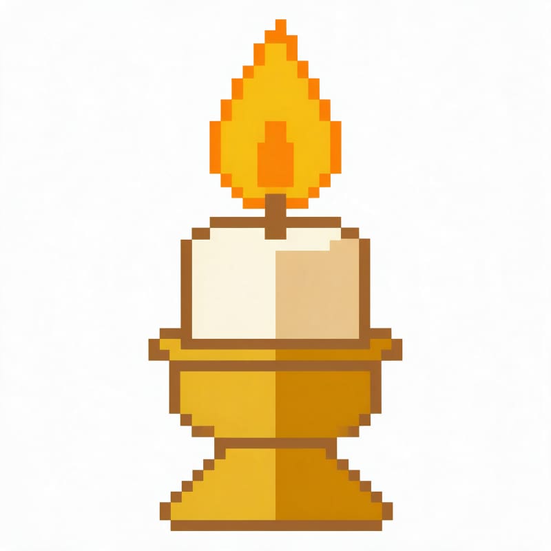 Candle Pixel Picture