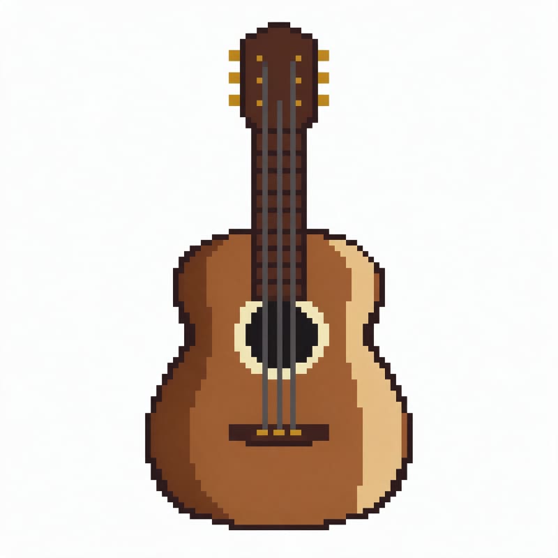 Guitar Pixel Picture
