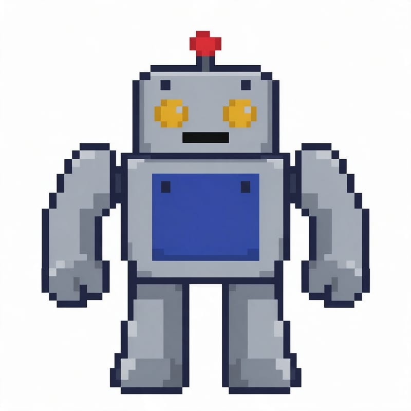 Robot Pixel Picture