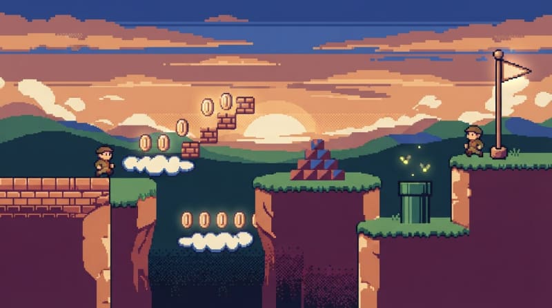 A sunset cloud canyon