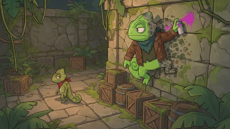 Blend Into The Moss Wall