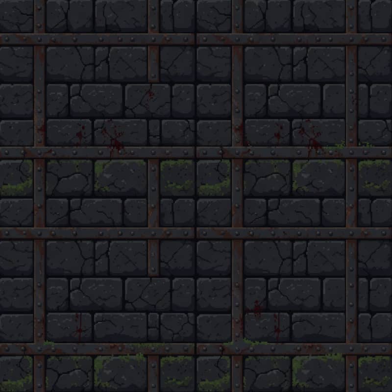 Dark Crypt Stone Wall
