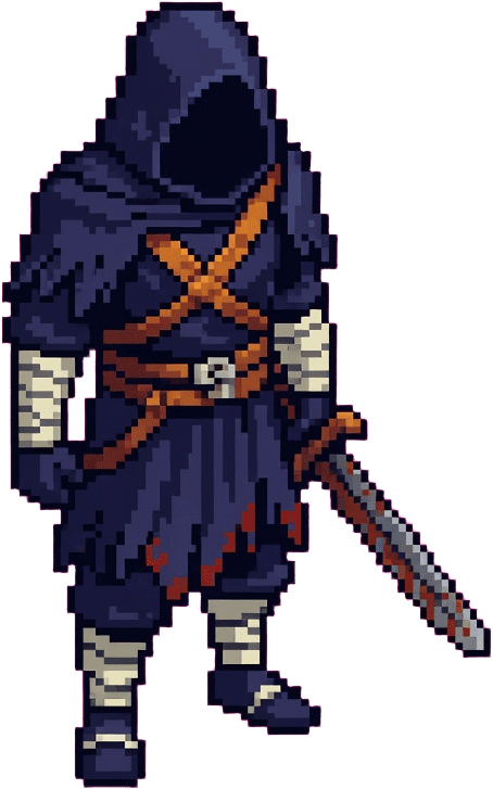 Hero Hooded Warrior Monk