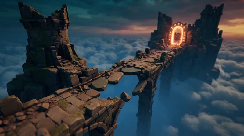 A sky-bridge above the clouds