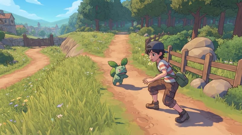 Sneak through tall grass