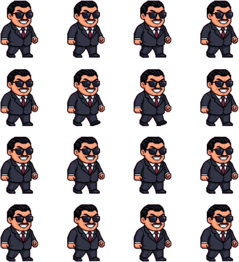 Maton - locomocion (pixel art 16 bits)