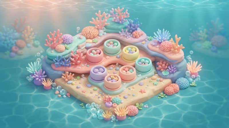 Underwater sugar reef board