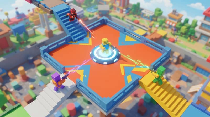 Hold the jump pad platform