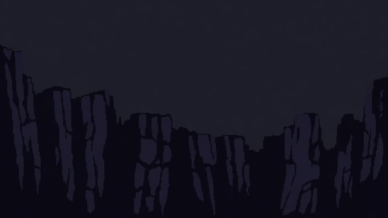 Near Cliff Silhouette Background