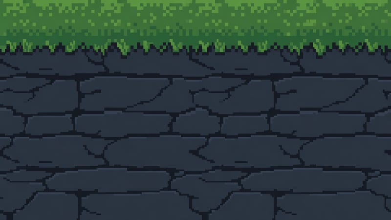 Grass Topped Platform Strip