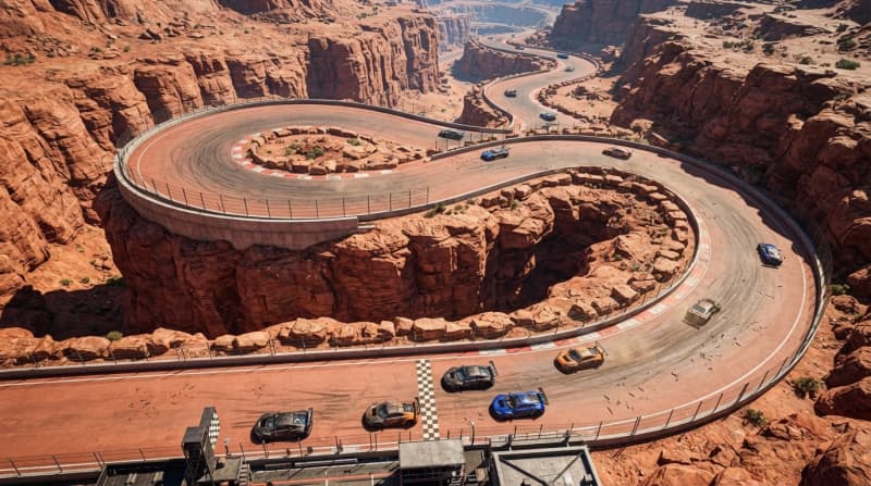 Desert highway canyon circuit