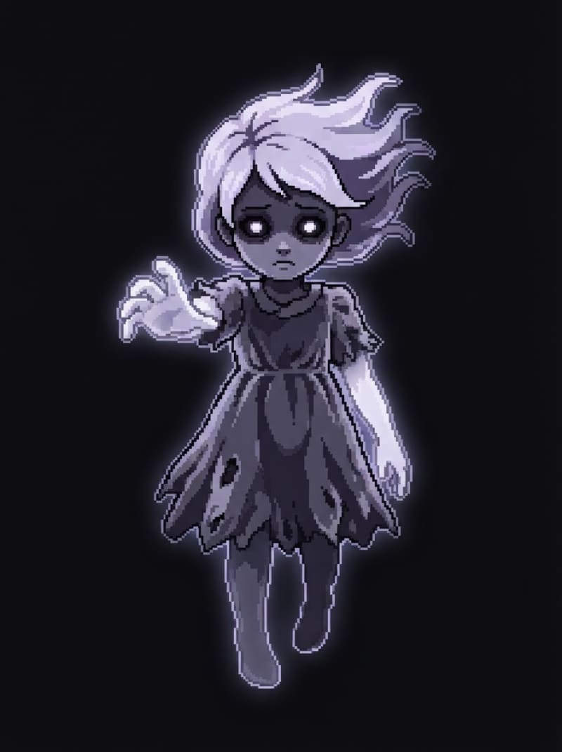 La niña fantasma atrapada