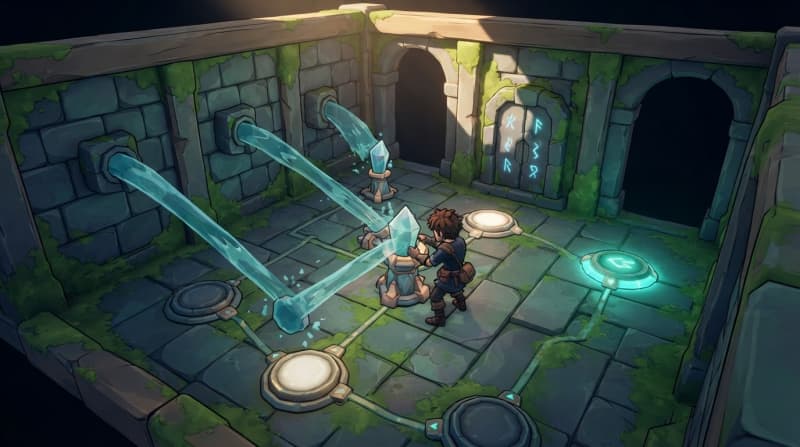 Redirect water streams to unlock doors