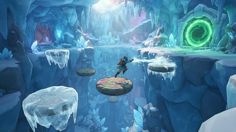 Freeze moving platforms to cross a gap