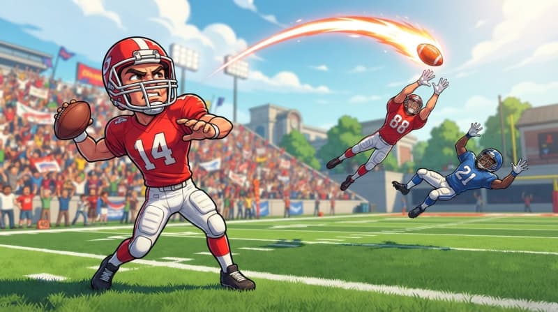 Launch a massive long bomb pass