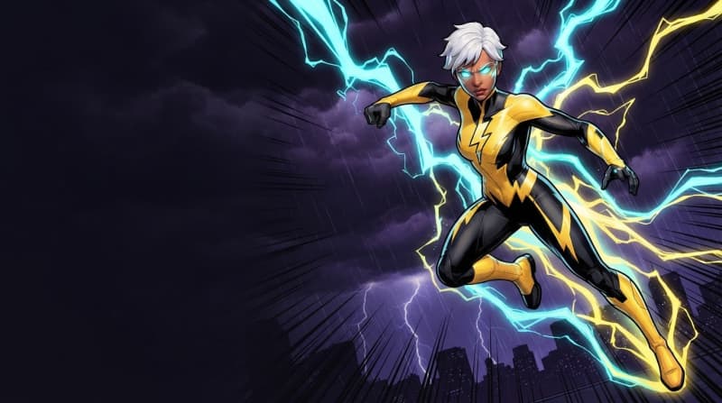 Image: Wide cinematic comic book key art banner: the same