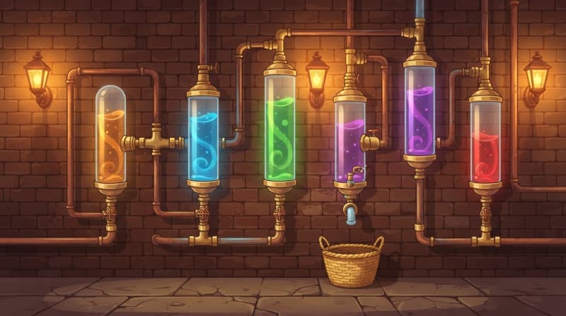 Vintage laboratory wall