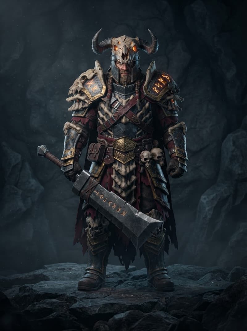 Armored human hunter
