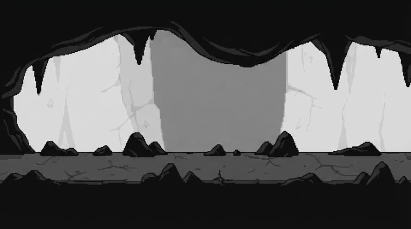 Rocky canyon floor