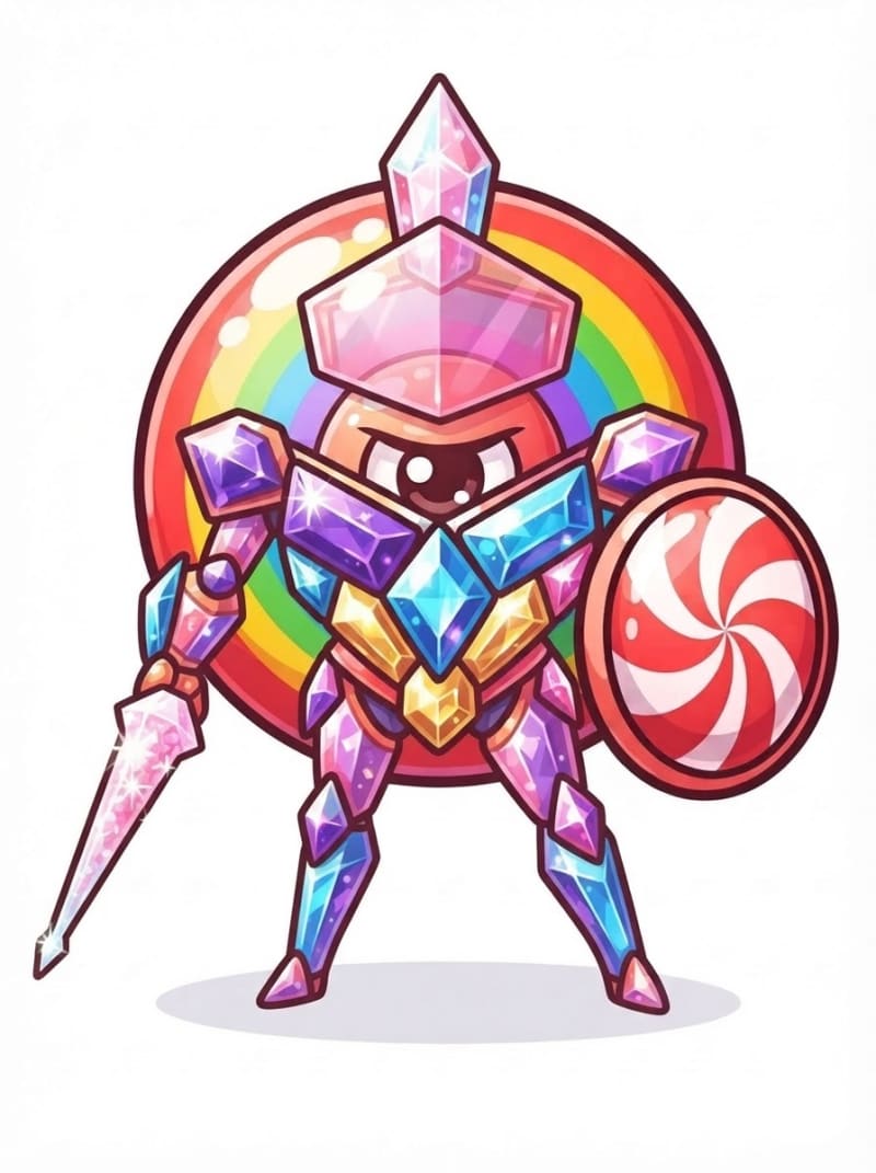 Crystalla the Gem Candy Knight