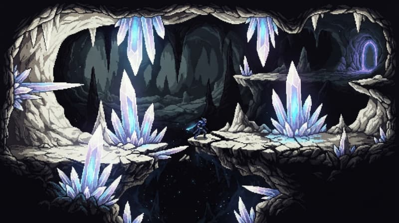 Bone-white crystalline caverns