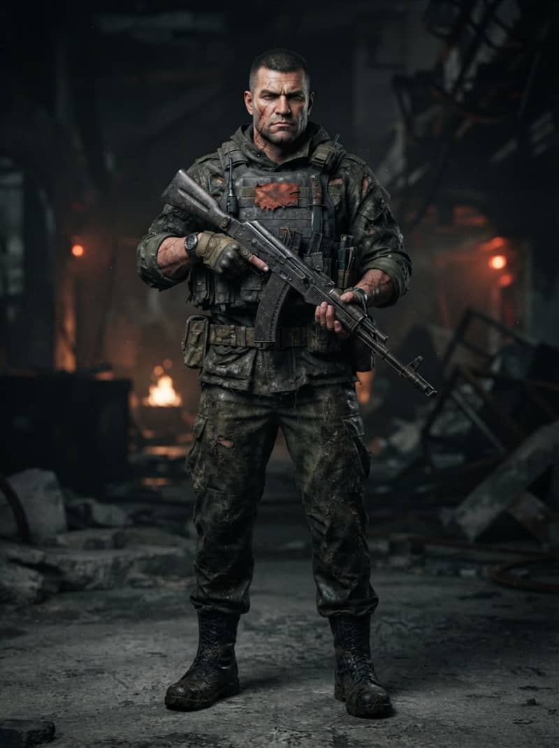Ex-military soldier survivor