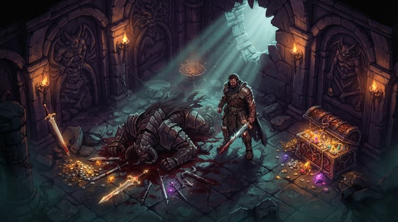 Loot the Fallen Champion