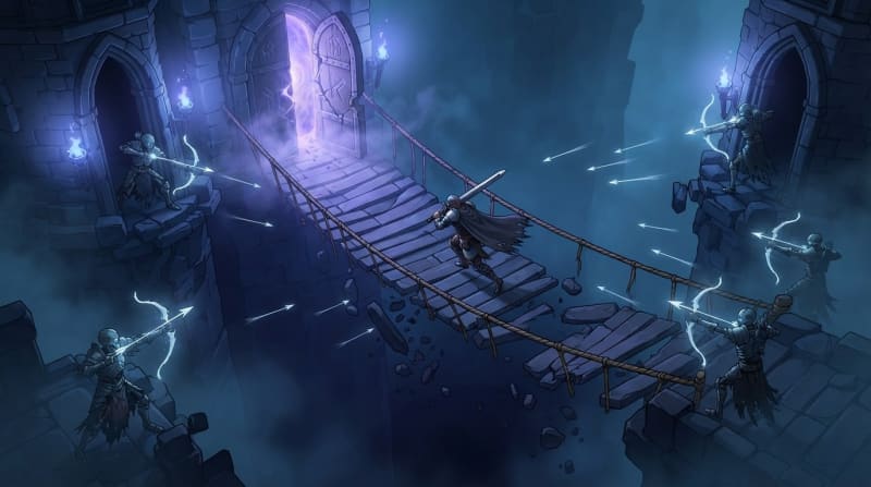 Escape the Collapsing Bridge