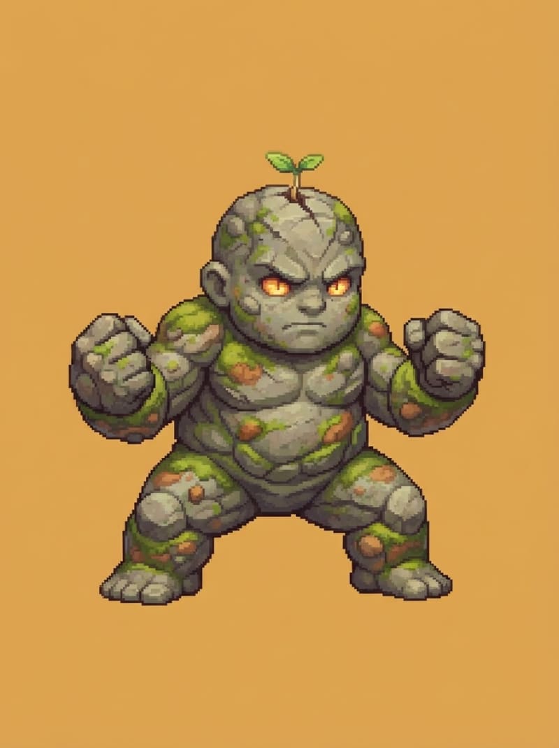 Riku the stone golem