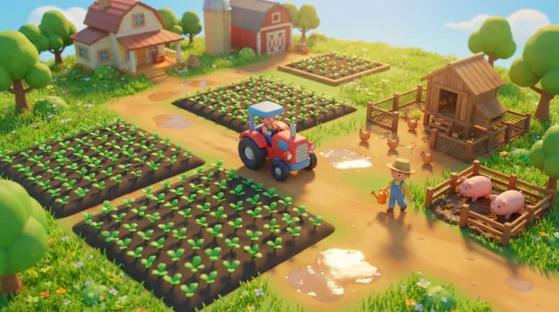 Water crops and feed animals