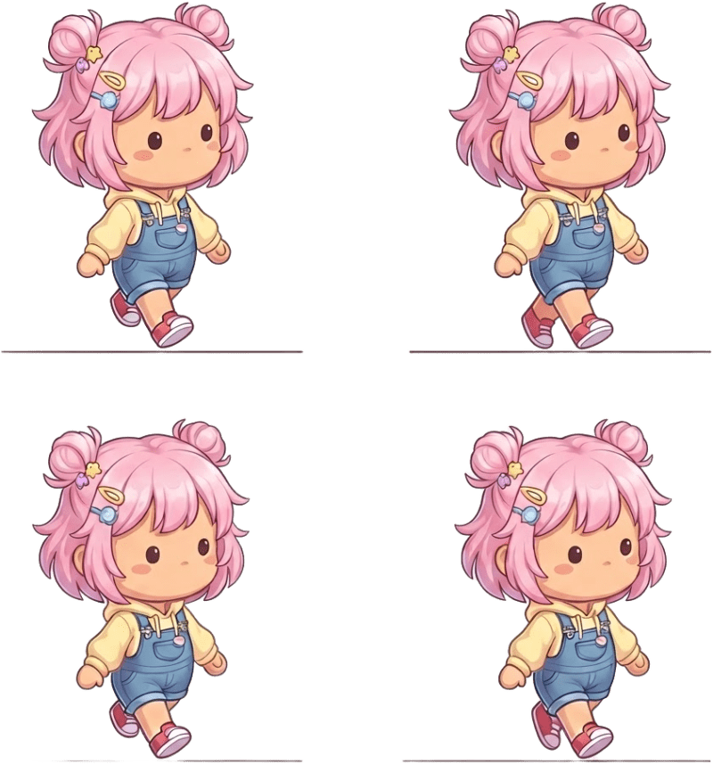 Image: Using the exact chibi character from the reference