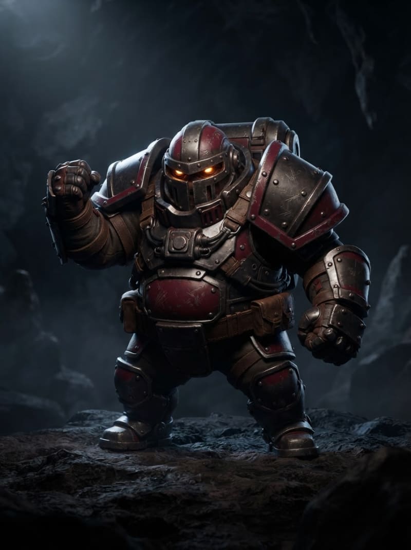 Armored Morle fighter