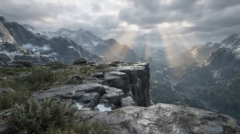 Rocky alpine highlands