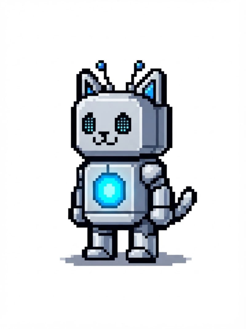 Tiny robot cat