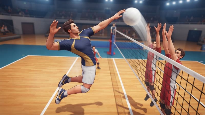 Spike the winning point