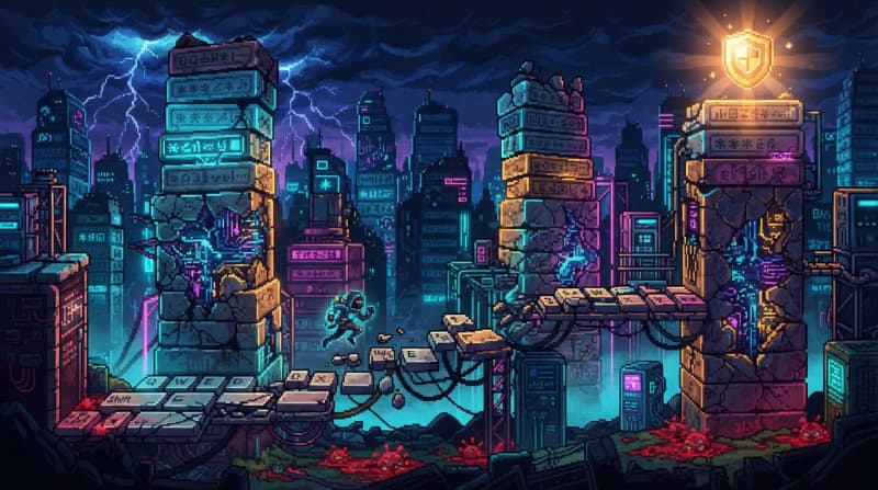 The crumbling password city