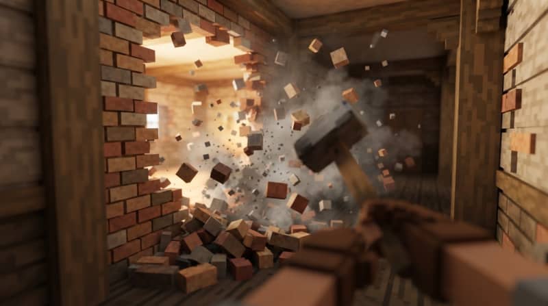 Blast through structural walls