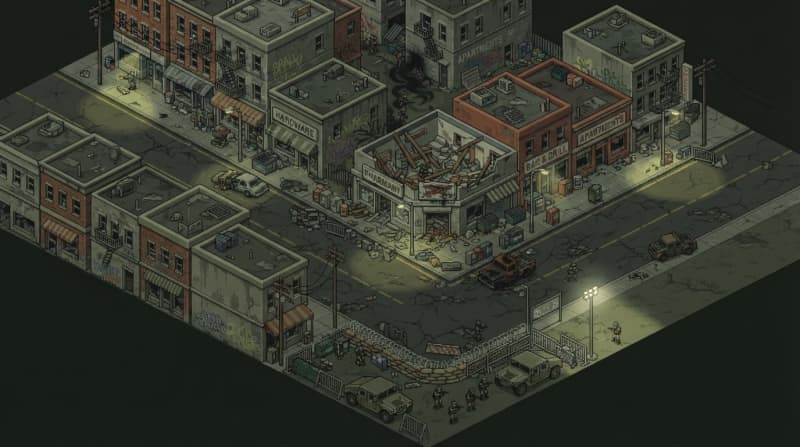 Abandoned Downtown Main Street