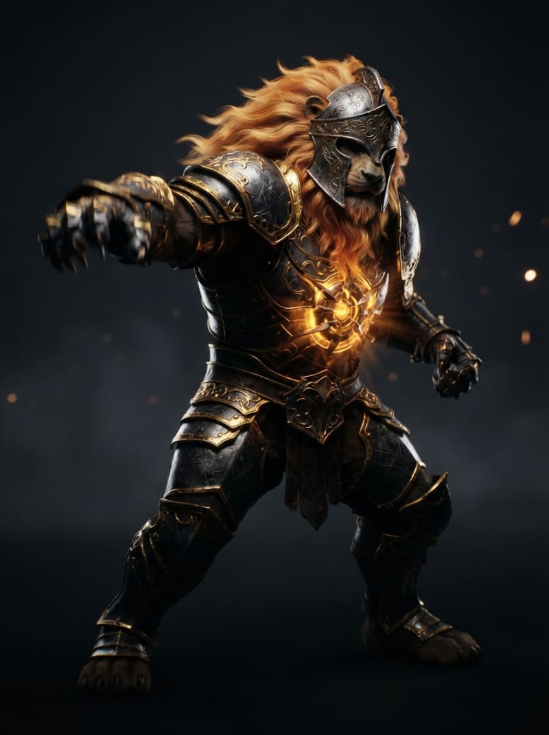 The Armored Lion King