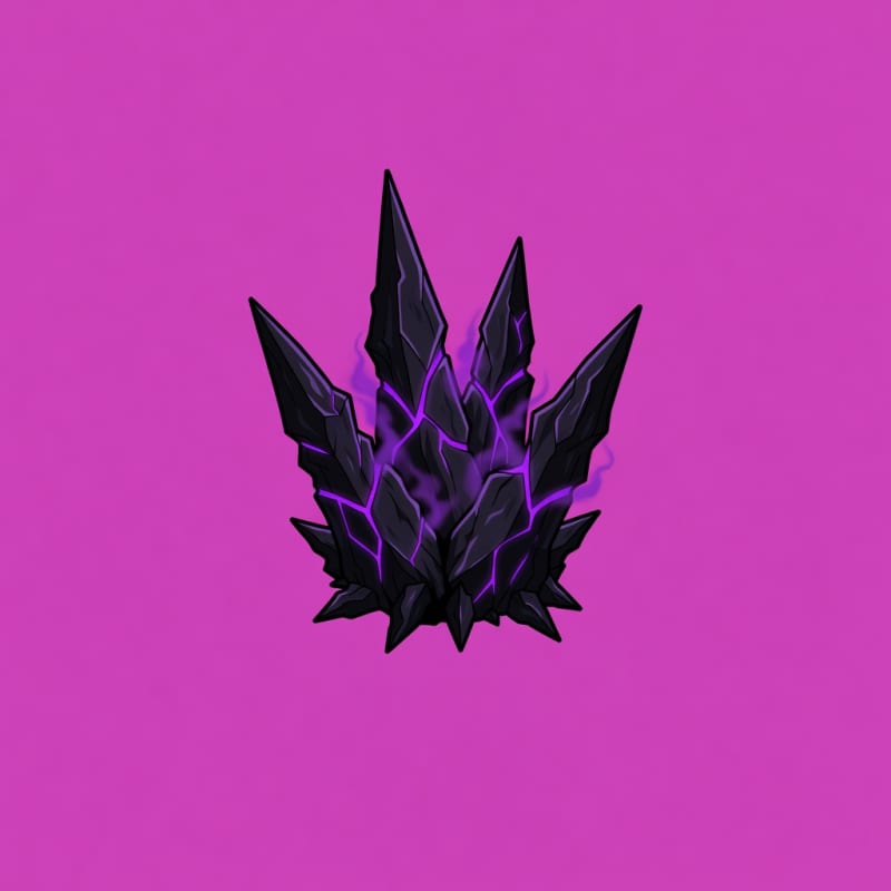 Dark Violet Soul Spike Burst