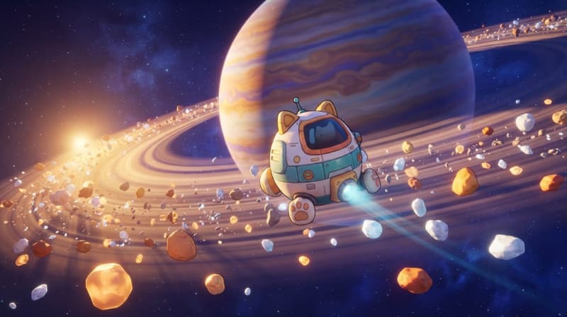 驾驶小爪号穿越星环