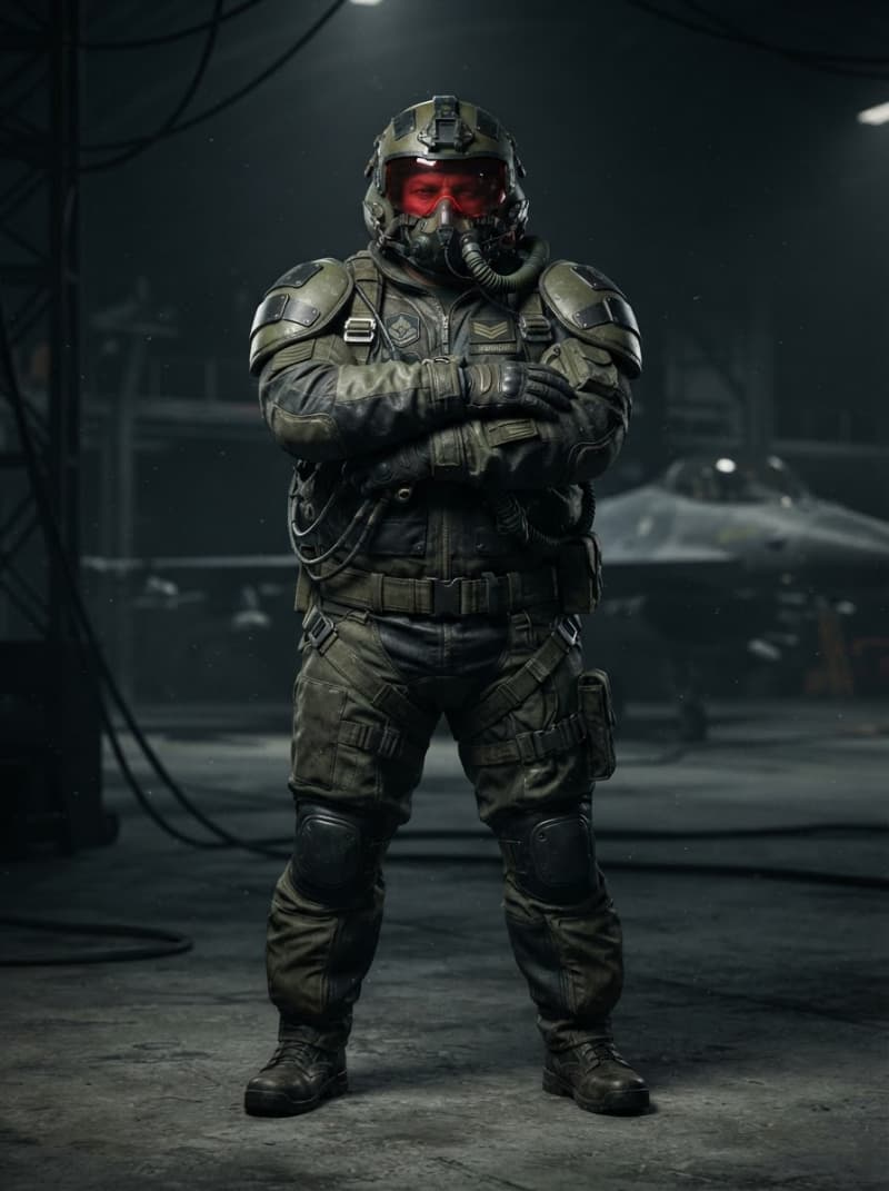 Heavy gunship operator