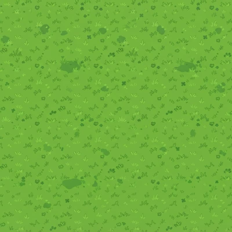 Cartoonish Grass Ground