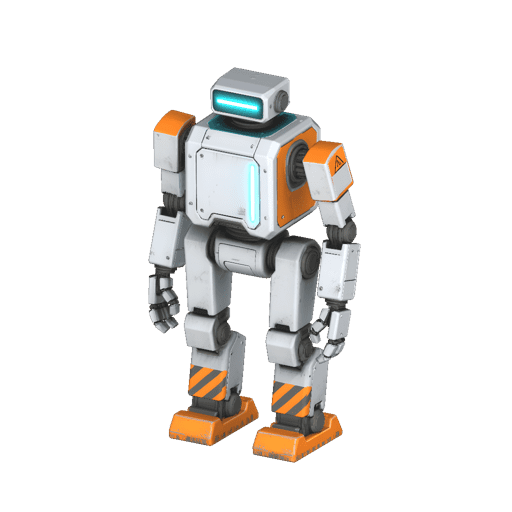 Industrial Sci Fi Service Robot