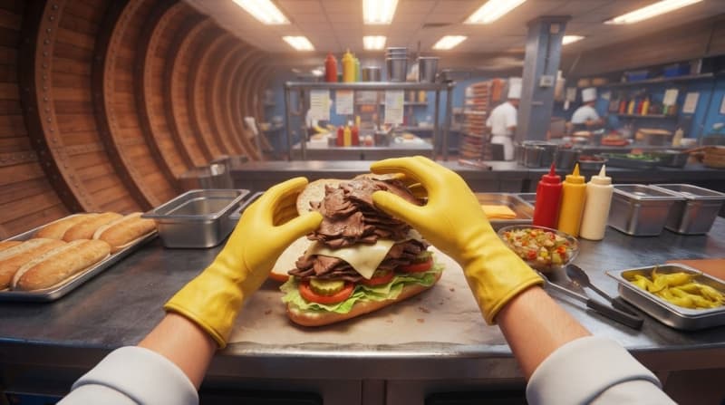 Stack every layer of the sandwich