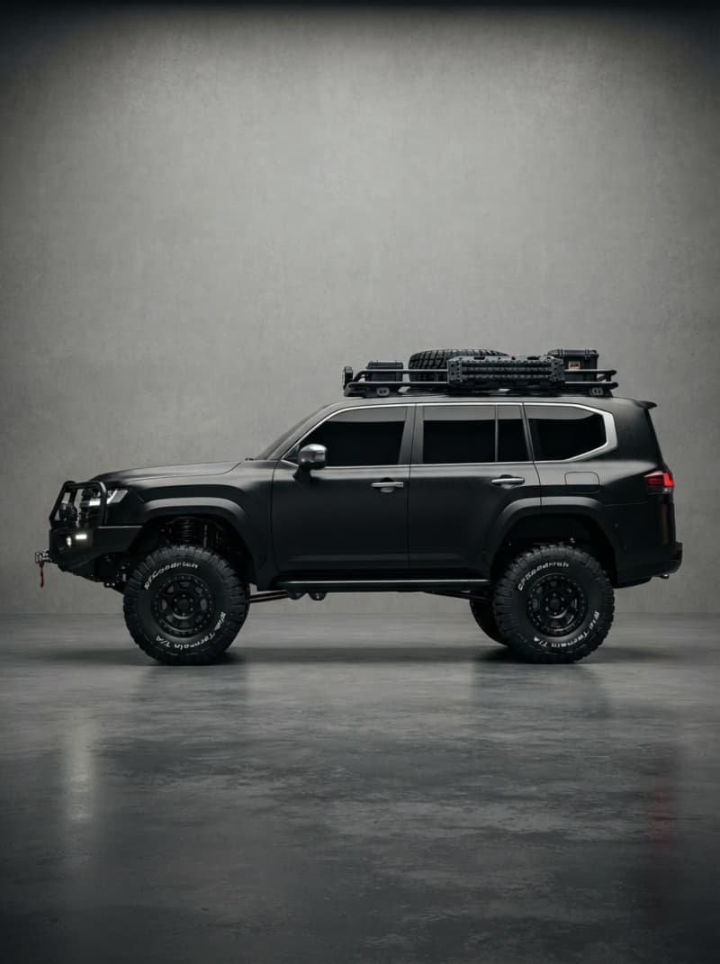 SUV tout-terrain noir massif