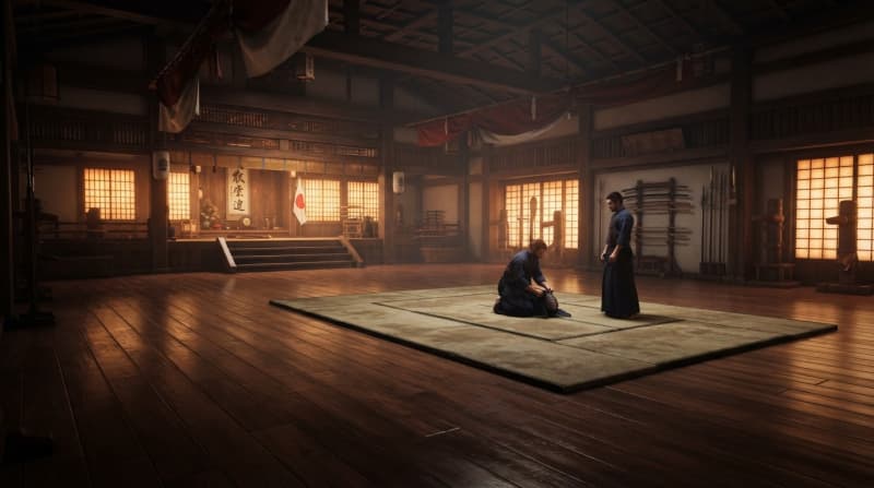 Ancient Wooden Dojo