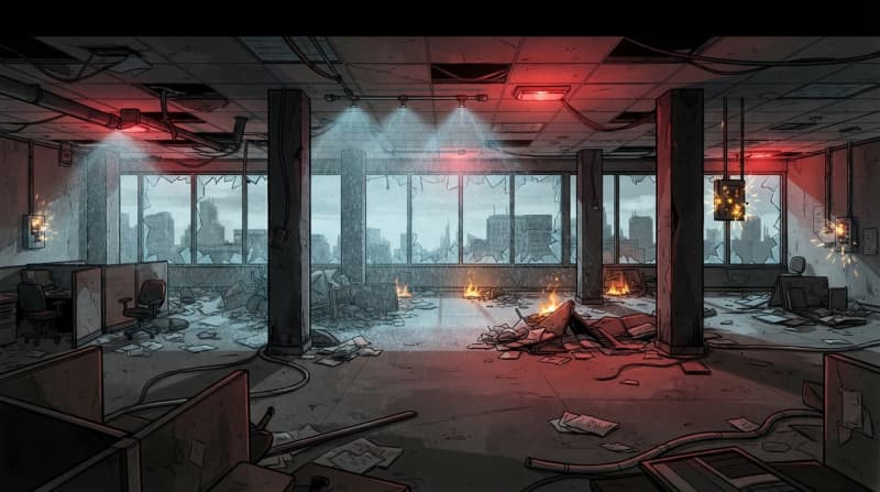Collapsed Corporate Office
