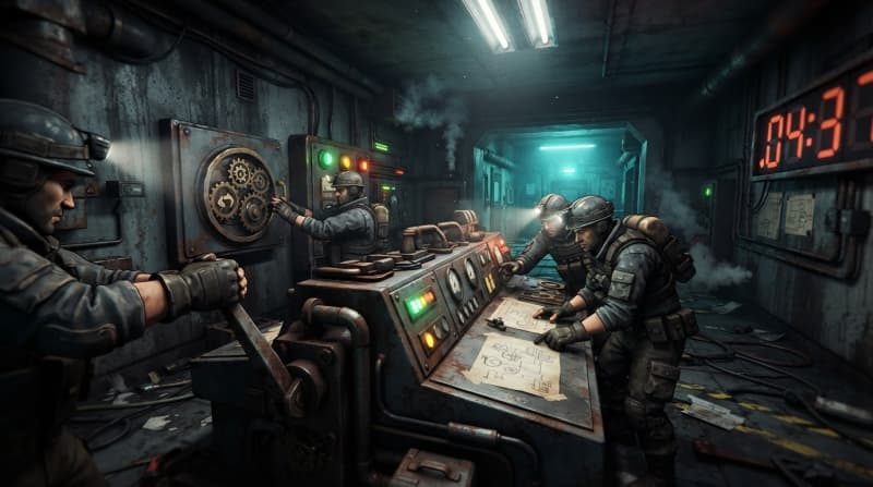 Solve traps together before time runs out